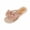 Khaki, variant on Women's Open Toe Bow Flat Sandals Slip on Beach Sandals Summer Slides Lightweight Braided Flip Flops Flats Vacation Slippers Beach Shoes