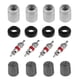 thumbnail image 2 of 4 juegos de sensor de presión de neumáticos de coche TPMS Kit de servicio con junta de tapa de válvula de tuerca, 2 of 4