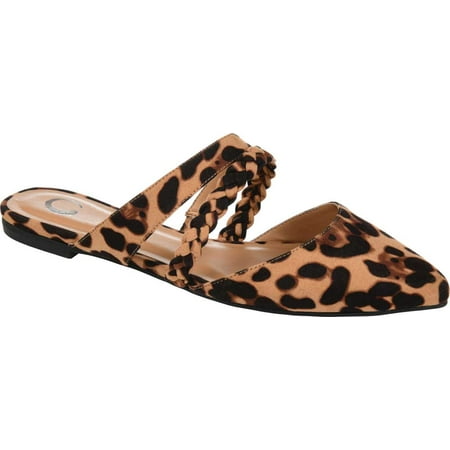 

Women s Journee Collection Olivea Mule Leopard Faux Leather 11 M