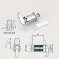 thumbnail image 3 of Whatever You Like-Keyless Cam Lock for Distribution Box, Rotary Cylinder Lock, 16/22/30MM, Silver, Zinc Alloy, for Lockers, Cabinets, Safes, Mailboxes"}, 3 of 12