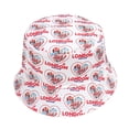 thumbnail image 3 of Chapeau Bob pour Extérieur Léger Réglable Grand Bord Design Imprimé Britannique Accessoires de Mode Décontractée d'Été, 3 of 3