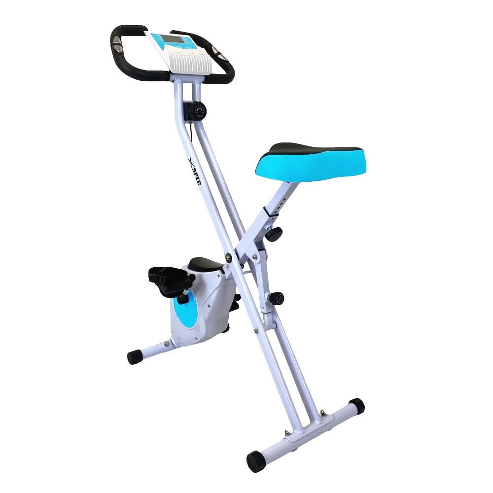 Xspec Foldable Stationary Upright Exercise Bike Cardio Workout Indoor