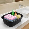 thumbnail image 2 of Ggbin 18 Quart Plastic Dish Pans, Black, Rectangular Wash Basin Tubs, 3 Pack, 2 of 7