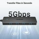 thumbnail image 3 of Ugreen USB 3.0 HUB, 4 Point USB Mouse, Keyboard, Flash drive, U disc, compatible with laptop compatible printer, Xbox, PS5 and more, 2FT 2 FT., 3 of 5