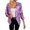Purple, variant on QHFBli Women Sequin Jacket Glitter Sparkle Open Front Casual Long Sleeve Blazer Coat