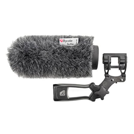 Rycote 033342 14cm Standard Hole Softie Kit for Shotgun Microphones with Lyre Mount and Pistol Grip Handle