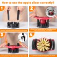 thumbnail image 3 of Cortador de manzanas Newness de acero inoxidable, 13 cm, 16 gajos, 3 of 8