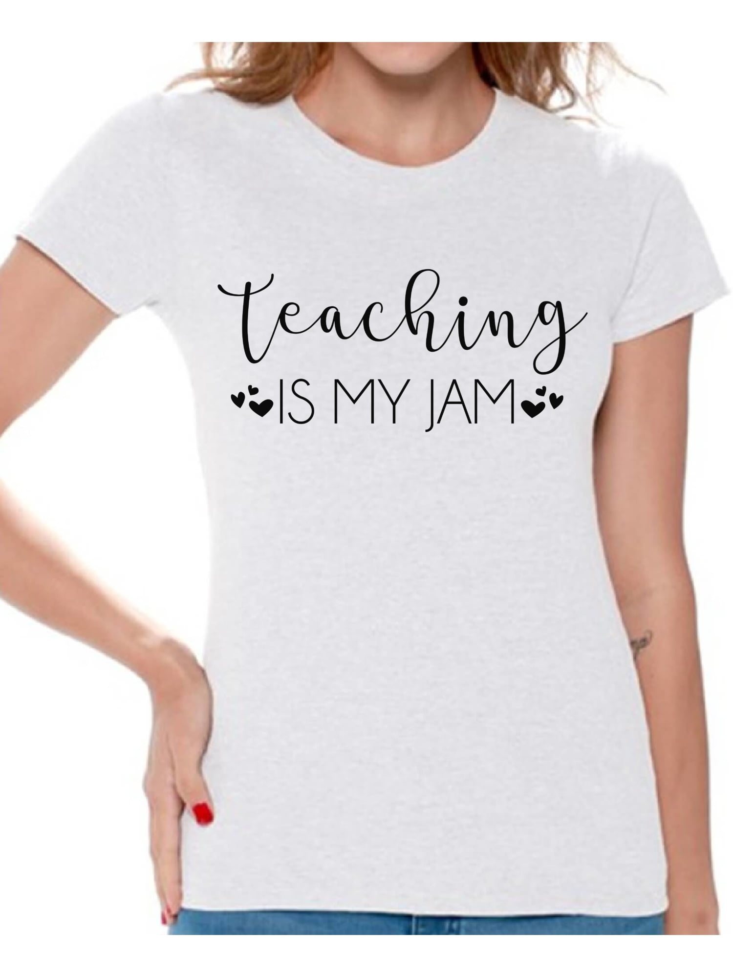 Back to School Teacher Shirts for Women's Teaching is My Jam Black