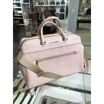 Michael Kors Lady MK Travel Luggage Large Top Zip Weekender Bag- DK Powder Blush