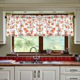 thumbnail image 3 of Yayeee Kitchen Curtains Tier Set of 2 Light Filtering 57"x24" Over Sink Window Panels, Small Floral Blooms, 3 of 7