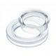 thumbnail image 1 of Juego de 2 tapones y tapas para orificios de sombrilla para mesa de patio, transparente, 2 pulgadas , 2 piezas, 1 of 9