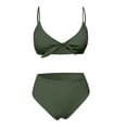 thumbnail image 4 of Bikini Taille Haute pour Femmes Ensemble Deux Pièces Maillots de Bain Aguichant, 4 of 5