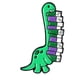 thumbnail image 5 of Jumpingount Aprendizaje lectura Dino lindo divertido Pin broches personalizado Animal broche solapa insignia joyería tipo 4 XZ3773 tipo 4 、XZ3773 2piezas, 5 of 6