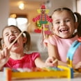 thumbnail image 2 of 2Pcs Marionette Puppets Clown Shape for Kids Hand Training and Creativity Exercises, 2 of 9