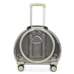 Pet Transporteur roulant Pet Bubble Backpack Cat Backpack Transporters Pet Troley Case Pet Carrier Pet Bobble Back Pack Portable Respirant Pet Trolley Case pour petits animaux