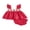 Red, variant on BemeyourBBs Newborn Baby Girls Summer Clothes Cute Infant Baby Girl Strawberry Outfits Strawberry Embroidery Flutter Sleeves Babydoll Shirt Tops and Elastic Ruffles Shorts Set