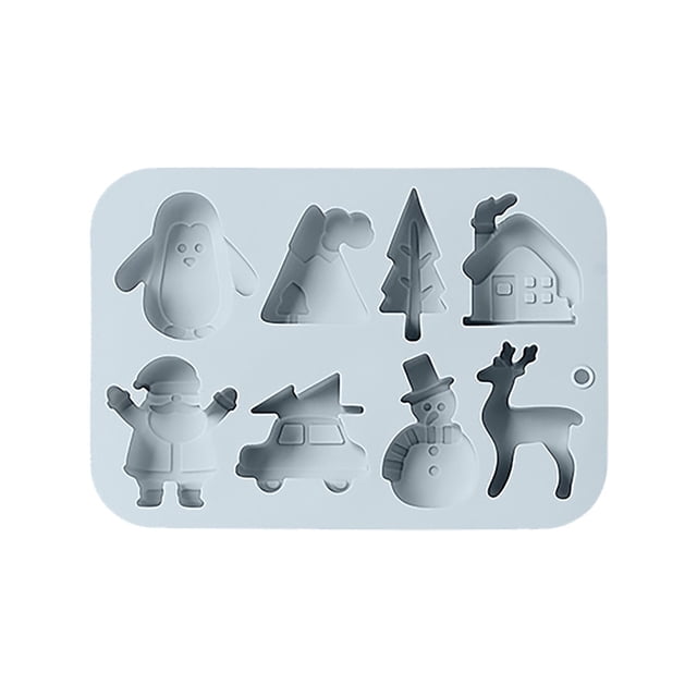Christmas Themed Cake Silicone Bakeware Set For Festive Desserts And