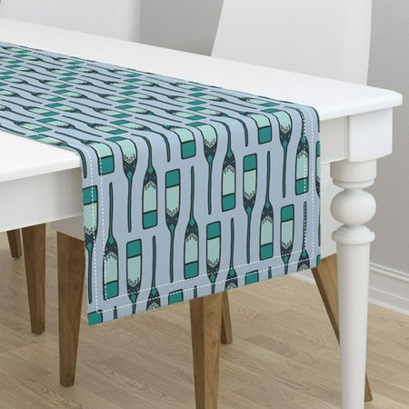 Table Runner Rustic Lake House Decor Canoe Paddle Nautical Table Runner Rustic Lake House Decor Canoe Paddle Nautical