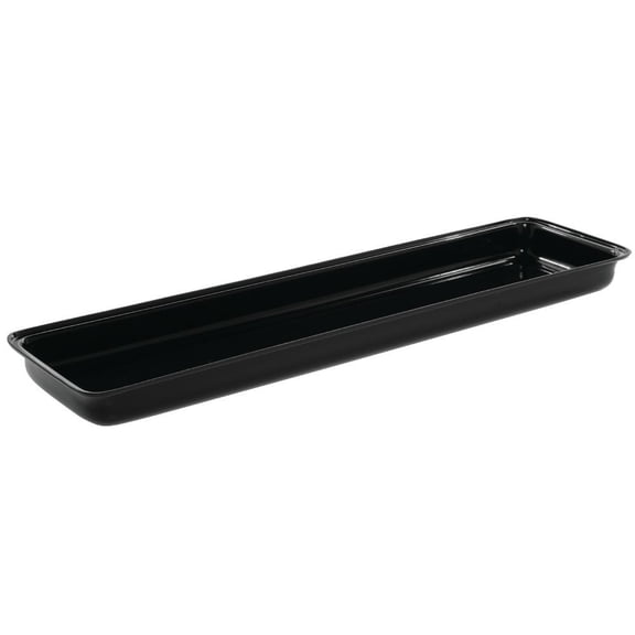 HUBERT® Food Pan Black Acrylic - 30" L x 8" W x 2" D
