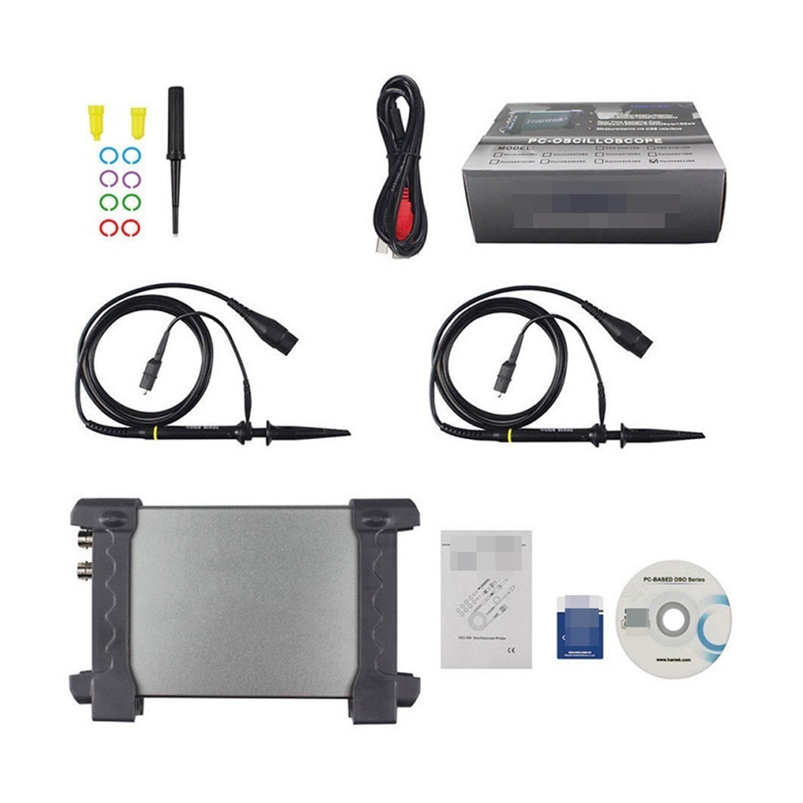 6052BE Digital Multimeter Oscilloscope Handheld Portable PC Logic Analyzer Tester 2-Channel USB Virtual Oscilloscope