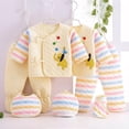 thumbnail image 2 of Povozer Baby Clothes Girl Baby Girl Spring Outfits,Seven Piece Baby Set For Comfortable Soft Stylish Cute Cartoon Baby Set,Size 0-3 Months,Yellow, 2 of 5