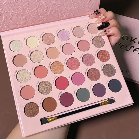 Eye Shadow Palettes Rose 30 Color Eyeshadow Pure Desire Fine Sparkling Beads Eyeshadow 1ml,