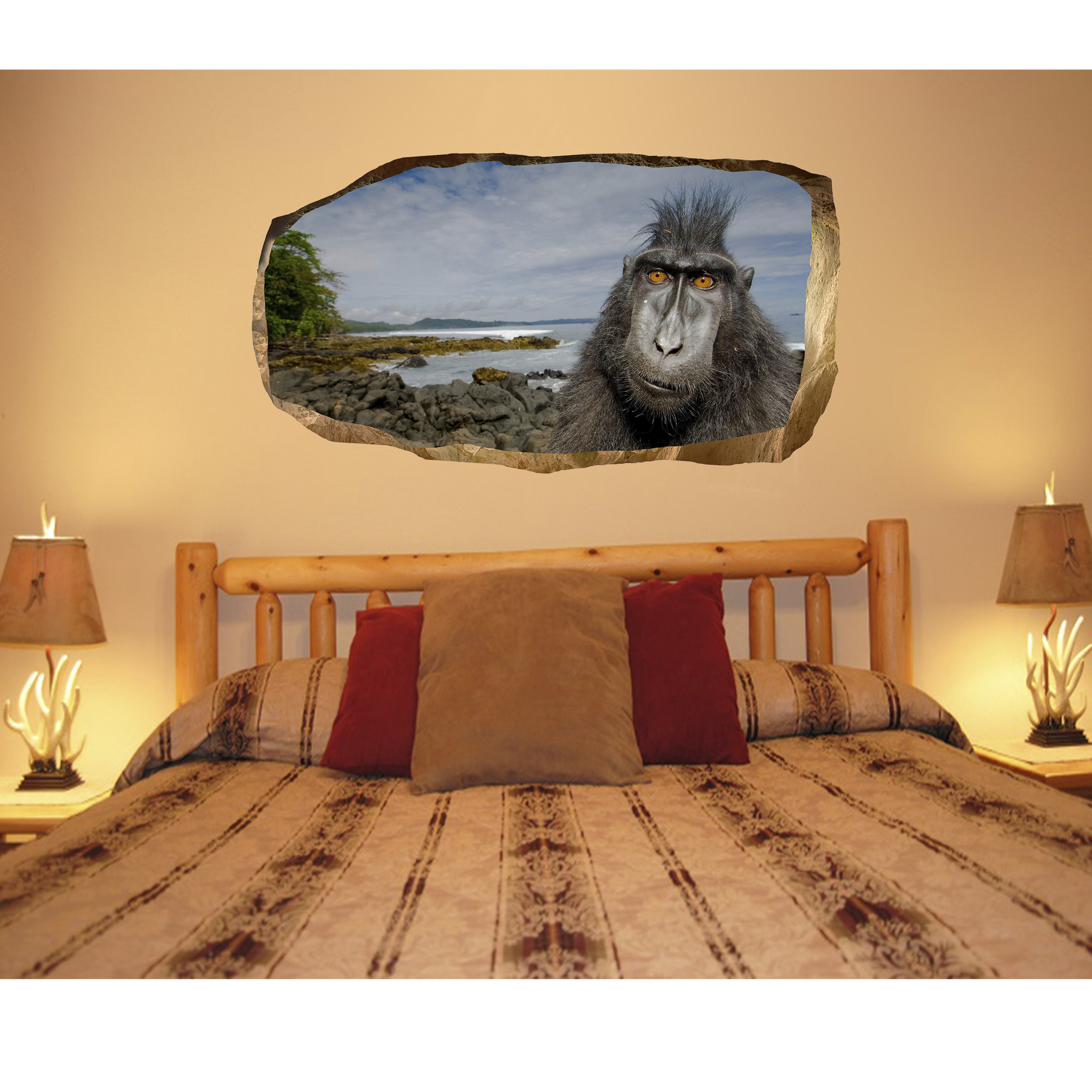 Startonight 3D Glow-in-the-Dark Dinosaur Wall Mural - 32.28"x59.06" Jurassic World Wallpaper For Kids Bedroom, Easy Install - View #9