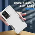 thumbnail image 5 of NIFFPD Samsung Galaxy A53 5G Case with Screen Protector Tough Rugged Shockproof Protective Phone Case for Samsung A53 5G White&Gray, 5 of 8
