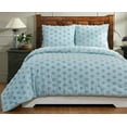 thumbnail image 4 of Better Trends Chenille Comforter Set Full/Queen Size 3 Piece 100% Cotton Soft & Cozy All Season Bedding Athenia Collection Blue, 4 of 9