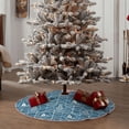 thumbnail image 5 of Daiia Nautical Drawing Merry Christmas Tree Skirt , Xmas Large Lace-up Tree Skirt, Santa Snowflakes Rustic Home Decorations New Year Party Farmhouse Decor-48", 5 of 7