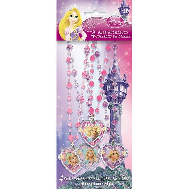 Disney Tangled Bead Necklace Party Favors 4ct Walmart Com Walmart Com