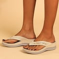thumbnail image 4 of Sandales Femmes Talons pour Femmes Boucle Métallique Plage Femmes Été Talon en Pente Décontracté Sandales Femmes, 4 of 5