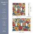 thumbnail image 2 of Yayeee Toggle Light Switch Wall Plate 2-Gang 4.56"x4.48" Decorative Outlet Cover, Vibrant Flowers Pattern, 2 of 7