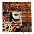 thumbnail image 3 of Ambesonne Brown Shower Curtain, Coffee Chocolate Cocoa, 69"Wx70"L, Brown, 3 of 5