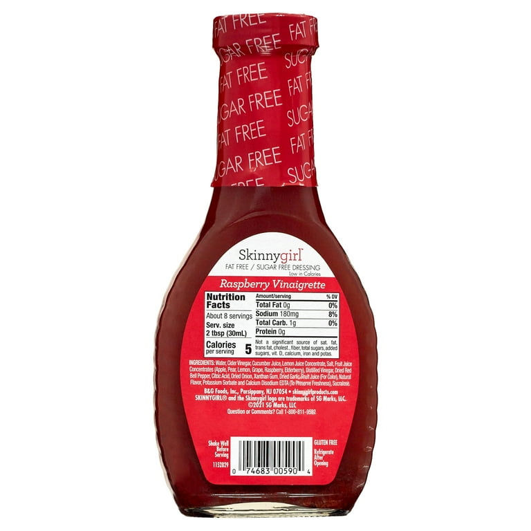 Skinnygirl Raspberry Vinaigrette Salad Dressing 8 fl oz - Walmart.com Skinnygirl Raspberry Vinaigrette Salad Dressing 8 fl oz - Walmart.com