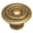 Brass Tones, variant on Hickory Hardware Manor House Collection Knob, 1-1/4" Dia. - Lancaster Hand Polished