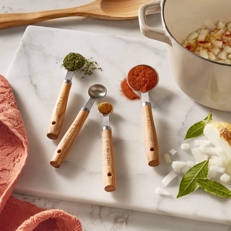 The Pioneer Woman Measuring Spoon Set with Stainless Steel and