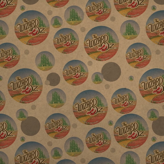 The Wizard of Oz Ruby Slippers Logo Premium Kraft Gift Wrap Wrapping Paper Roll