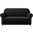thumbnail image 1 of 2024 Solid Print Polyester Loveseat Slipcover  Chocolate, 1 of 6