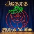 thumbnail image 2 of Handmadetneonsign Jesus Shine In Me Neon Sign, Pumpkin Halloween Wall Art Decor, Halloween Wall Decor, 2 of 5