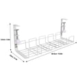 thumbnail image 4 of BIMZUC Under Desk Cable Tray 40.5cm Steel Wire Management Organizer – Strong Load Bearing, Easy Install, Safe & Space‑Saving for Office & Home, 4 of 6