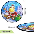 thumbnail image 2 of Coolnut Bull Santa Claus Christmas Christmas Tree Mats Waterproof Tree Skirt, Winter Snowy Forest Xmas Tree Stand Tray Mat Floor Protector Pad for Holiday Party Decoration, 28.3", 2 of 6