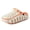 Beige, variant on Baconix Cloud Walk Clogs Lightweight EVA Slip On Beach Sandals | Breathable, Quick Drying, Non-Slip, Soft Hollow Out, Platform Design