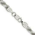 thumbnail image 3 of Sterling Silver 5.75mm Diamond-Cut Rope Chain (26 X 5.75) Made In Italy qdc120-26, 3 of 5