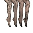 thumbnail image 2 of thinsony Bas en Résille à Motif Floral pour Femmes, Collants en Dentelle Ajourée, 2 of 6
