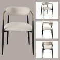 thumbnail image 6 of Miekor Furniture Jaramillo Beige Linen & Black Finish Side Chair (Set of 2) 85771, 6 of 15