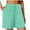Mint Green, variant on vigerkar Wide Leg Linen Shorts for Women Elastic Drawstring High Waisted Bermuda Shorts Casual Loose Summer Soft Lounge Short Black, L