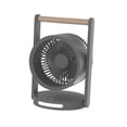 thumbnail image 2 of Ventilador de escritorio portátil, ventilador de mesa recargable por USB, altura 26,5 cm, con 4 velocidades de noche Gris oscuro, 2 of 9