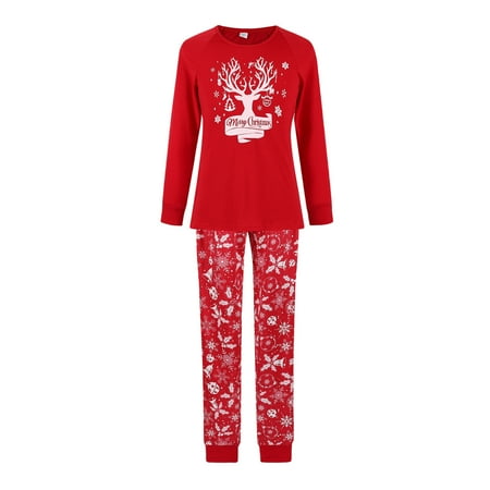 

Tfalo Christmas Pajamas For Family New Cute And Fashionable Christmas Print Family European And American Pajamas Parent-Child Suit Mom