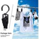 thumbnail image 2 of 20 Pack Hook Accessory Clips - Plastic Hangers with Clamp and Notches Rotating Hooks Clips for Shoes/Boots Black, 2 of 5